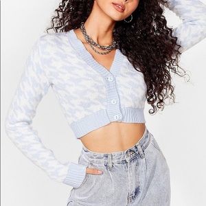 Nasty gal knit cropped cardigan/sweater